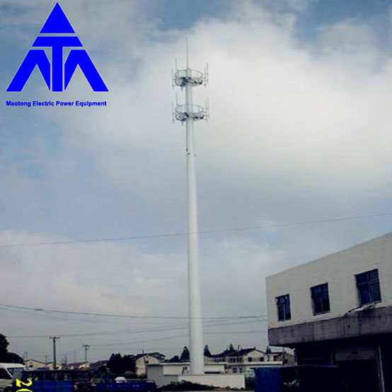 ໂທລະ​ສັບ​ມື​ຖື Telecommunication WiFi Antenna Tower ດຽວ​