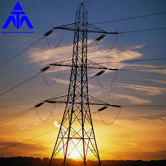 Electrical Steel Tangent Suspension Electrical Line Tower